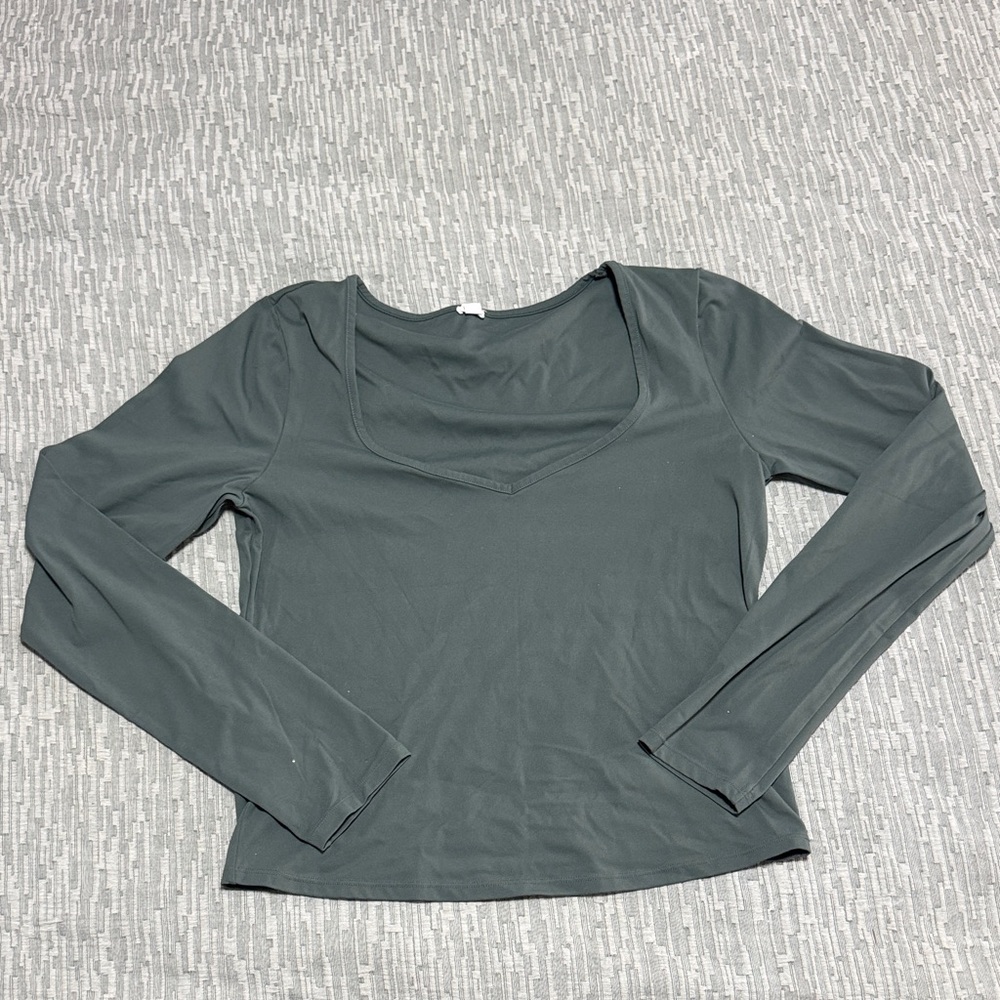 Garage Gray/Green Women's Top
